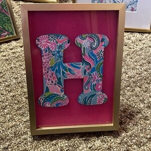 Lilly Pulitzer Multicolor Decorative Letter 'H'